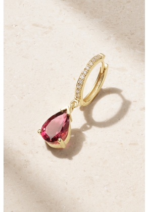 42 SUNS - 14-karat Gold Laboratory-grown Diamond And Tourmaline Single Earring - Pink - One size