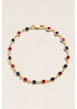 42 SUNS - 14-karat Gold, Ruby And Sapphire Bracelet - One size