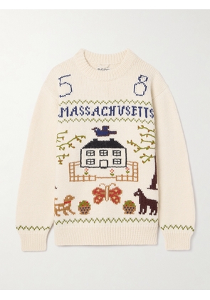 BODE - Homestead Intarsia-knit Wool Sweater - Multi - x small,small,medium