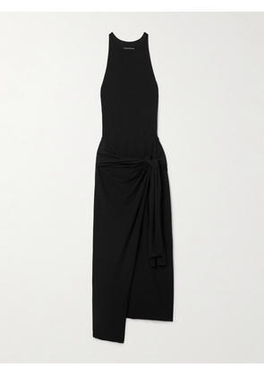 Another Tomorrow - + Net Sustain Stretch-jersey Midi Dress - Black - x small,small,medium,large,x large