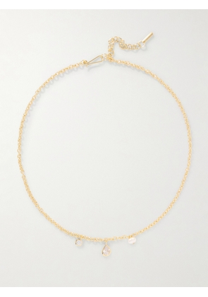 Completedworks - Recycled Gold Vermeil, Pearl And Cubic Zirconia Necklace - White - One size