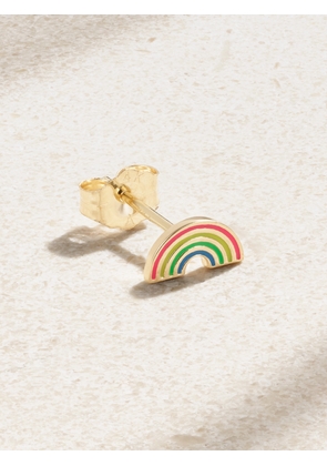 Alison Lou - Rainbow 14-karat Gold And Enamel Earring - Multi - One size