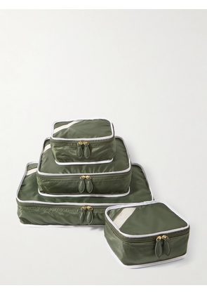 Paravel - Set Of Four Recycled-nylon Packing Cubes - Green - One size