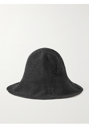 Ruslan Baginskiy - Raffia Bucket Hat - Black - One size