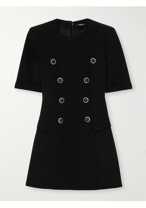 Balmain - Embellished Crepe Mini Dress - Black - FR34,FR36,FR38,FR40,FR42,FR44,FR46