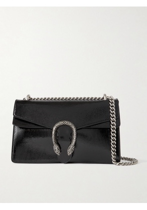 Gucci - Dionysus Patent-leather Shoulder Bag - Black - One size