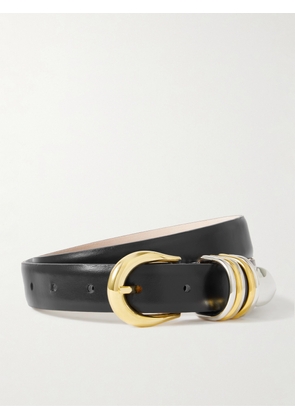 Déhanche - Hollyhock Embellished Leather Belt - Black - x small,small,medium,large,x large
