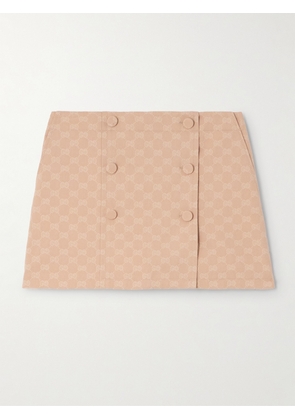 Gucci - Cotton-blend Jacquard Mini Skirt - Cream - IT38,IT40,IT42,IT44