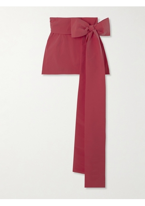 BERNADETTE - Bernard Bow-detailed Taffeta Mini Skirt - Red - FR34,FR36,FR38,FR40,FR42,FR44