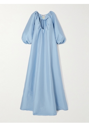 BERNADETTE - George Gathered Taffeta Gown - Blue - FR34,FR36,FR38,FR40,FR42,FR44,FR46