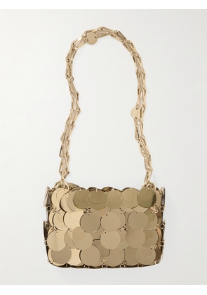 Rabanne - Sparkle Nano Paillette-embellished Metallic Twill Shoulder Bag - Gold - One size