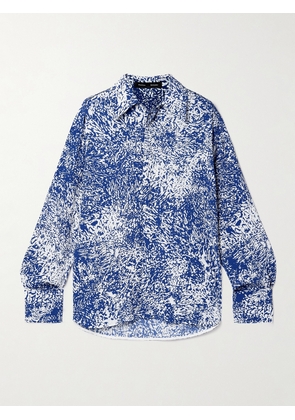 Proenza Schouler - Norman Printed Crepe Shirt - Blue - US0,US2,US4,US6,US8,US10,US12