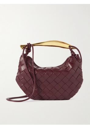 Bottega Veneta - Sardine Mini Intrecciato Leather Shoulder Bag - Red - One size