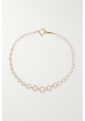 Mizuki - 14-karat Gold Pearl Bracelet - One size