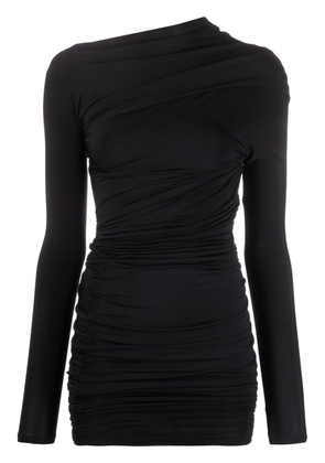 Balenciaga Twisted asymmetric minidress - Black