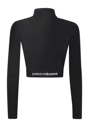 Paco Rabanne Logo Cropped Sweater