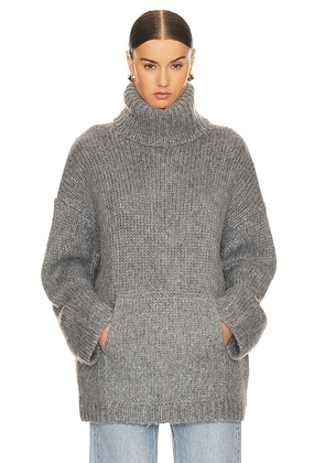 Helsa Janin Sweater in Grey. Size L, S, XL, XS, XXS.