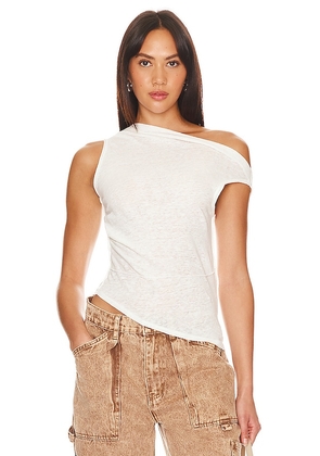 Free People Fall For Me Tee in Ivory. Size S.
