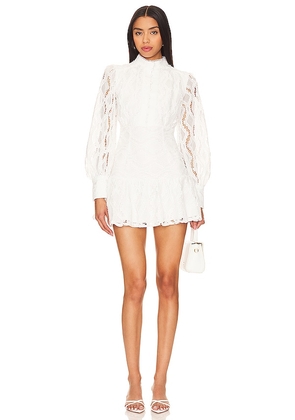 Bardot Remy Mini Dress in Ivory. Size 8.