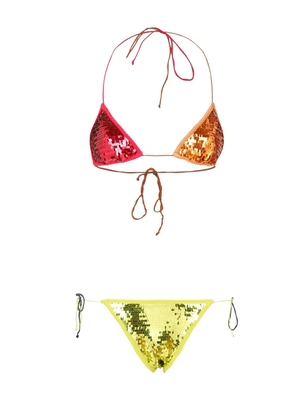 Oseree Microkini Sequin Embellished Bikini Set