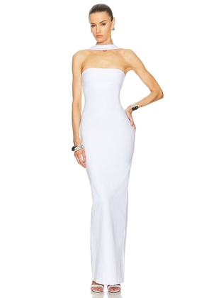 Helsa The Stephanie Dress in White. Size M, S, XL, XS, XXS.
