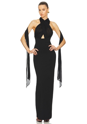 Helsa The Amber Dress in Black. Size L, S, XL, XS.