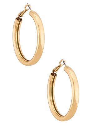 petit moments Gretchen Hoops in Metallic Gold.