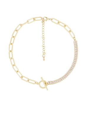 petit moments Demie Necklace in Metallic Gold.