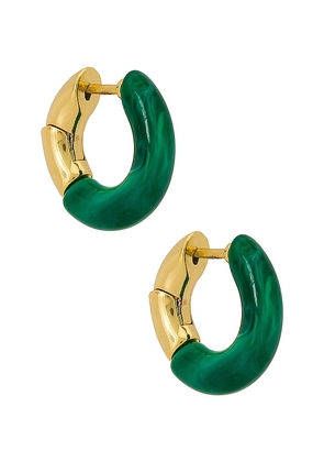 petit moments Acacia Earrings in Green.