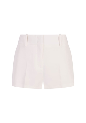 Ermanno Scervino White Linen Blend Tailored Shorts