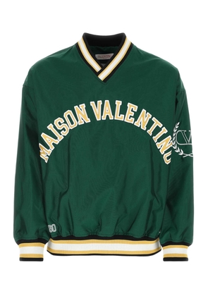 Valentino Garavani Emerald Green Nylon Sweatshirt