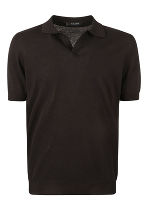 Tagliatore Button-Less Placket Polo Shirt