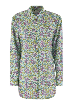 Mc2 Saint Barth Brigitte - Shirt With Flower Pattern Shirt