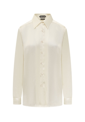 Tom Ford Silk Shirt With Pleated Detail