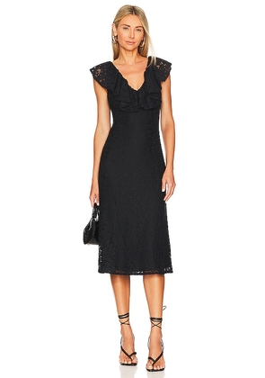 Tularosa Wendy Midi Dress in Black. Size XS.