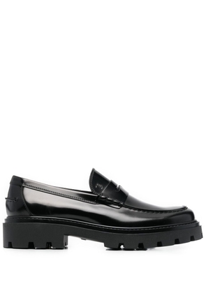 Tod's patent-leather loafers - Black