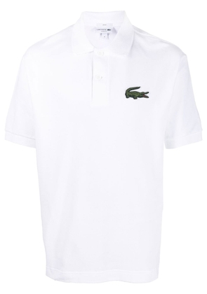 Lacoste embroidered-logo short-sleeve polo shirt - White