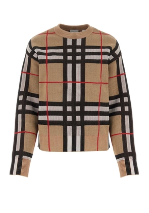 Burberry Embroidered Stretch Piquet Sweater