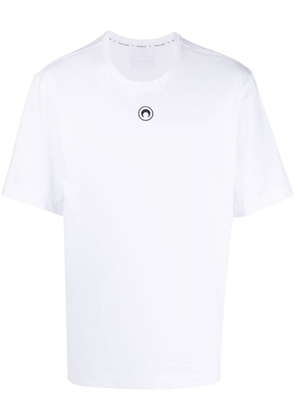 Marine Serre crescent moon-print T-shirt - White