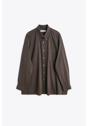 Our Legacy Borrowed Bd Shirt Faded Brown Lightweight Cotton Shirt With Long Sleeves - Borrowed Bd Shirt