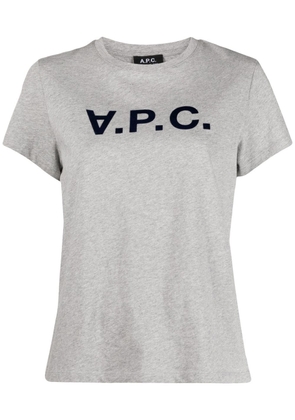 A.P.C. logo print T-shirt - Grey