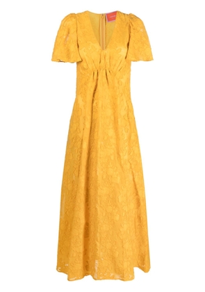 La DoubleJ Proper jacquard midi dress - Yellow