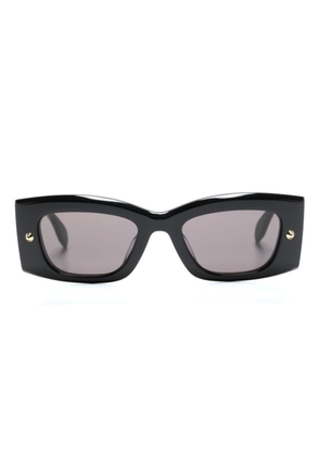 Alexander McQueen Eyewear Spike Studs rectangle-frame sunglasses - Black