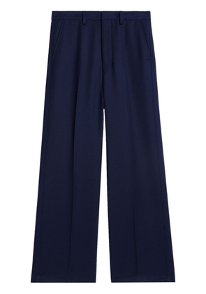 AMI Paris tailored-cut virgin wool trousers - Blue