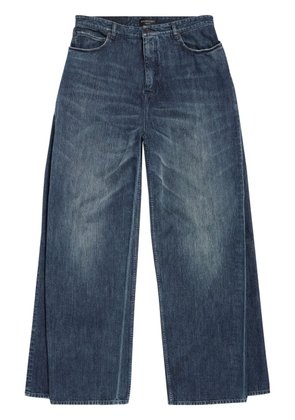 Balenciaga double-front wide-leg jeans - Blue