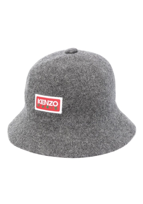 Kenzo logo-print bucket hat - Grey
