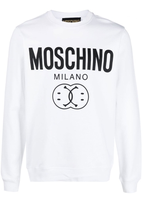 Moschino logo-print detail sweatshirt - White