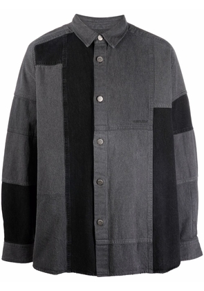 AMBUSH patchwork denim shirt - Black