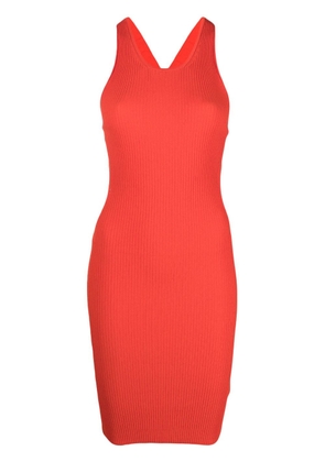 Iceberg cut-out ribbed-knit dress - Red