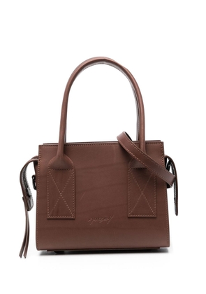 Marsèll logo-detail leather tote bag - Brown